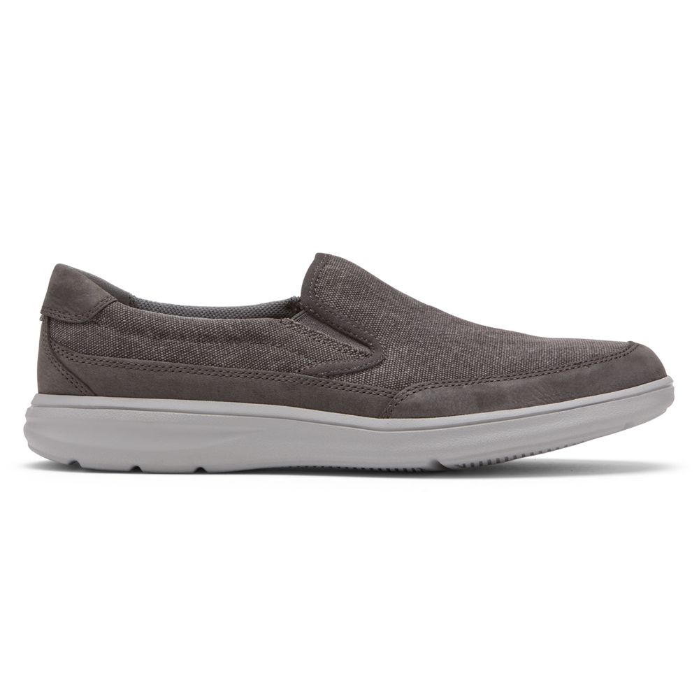 Sneakers Barbati Rockport Beckwith Slip-On Gri - Romania 3401-TSWHR